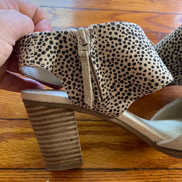 TOMS BN Never Worn Suede Leopard Dress High Heels - Picture 2 of 8